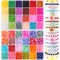 2400PCS Pearl Beads for Jewelry Making 48 Colorful 6mm Round Pearl Beads for Bracelets Making Kit Small Pearl Filler Beads for DIY Craft Necklace Earrings